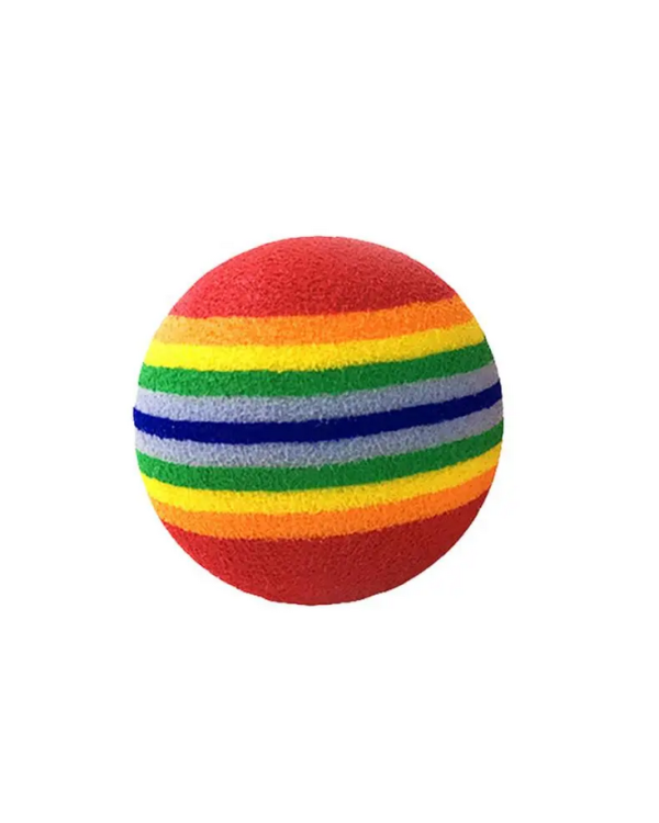 12 Pcs Colorful Rainbow Foam Balls for Dog Training and Fun